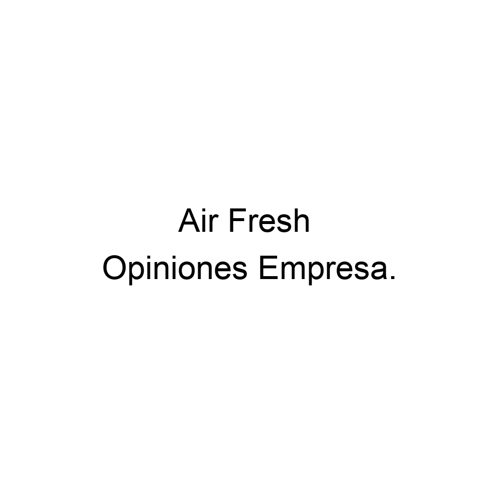 Opiniones Air Fresh, 3137032221