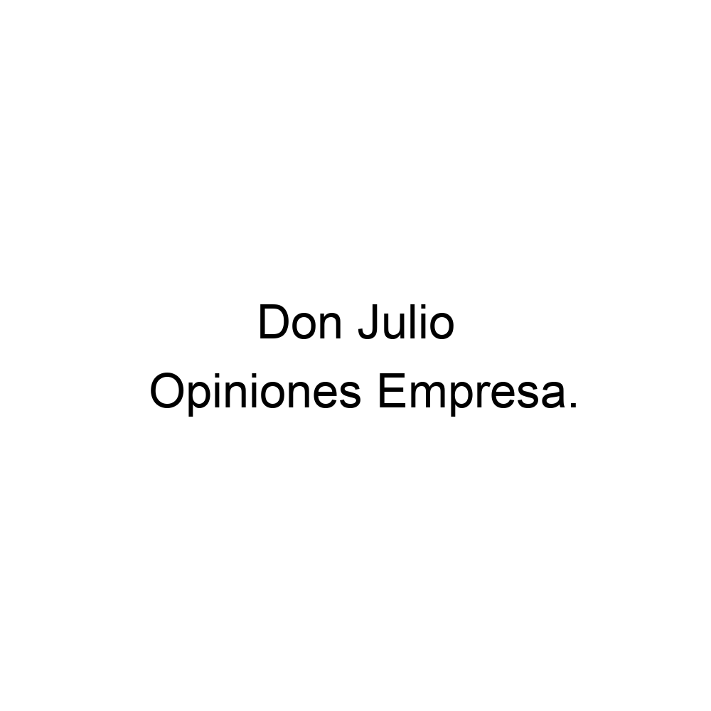 Opiniones Don Julio, Omnicentro